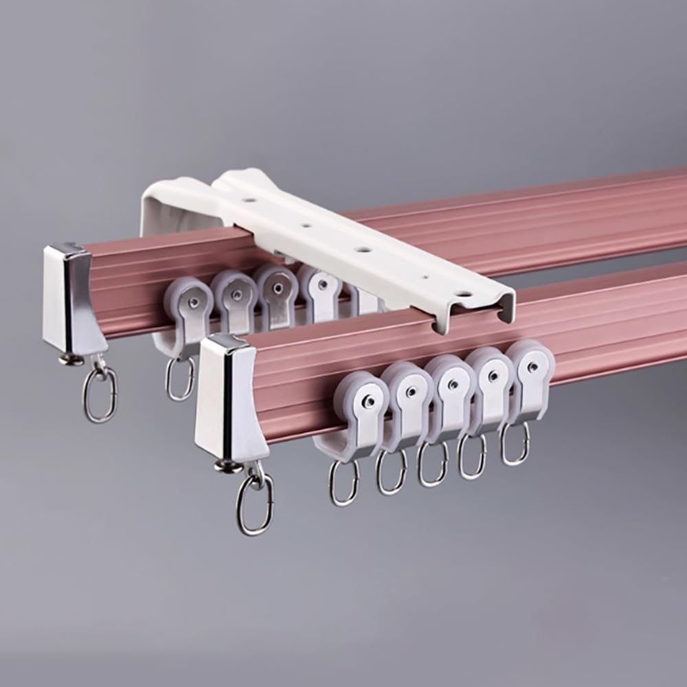 Tringle à rideaux double flexible plafond mur rail séparateur salon