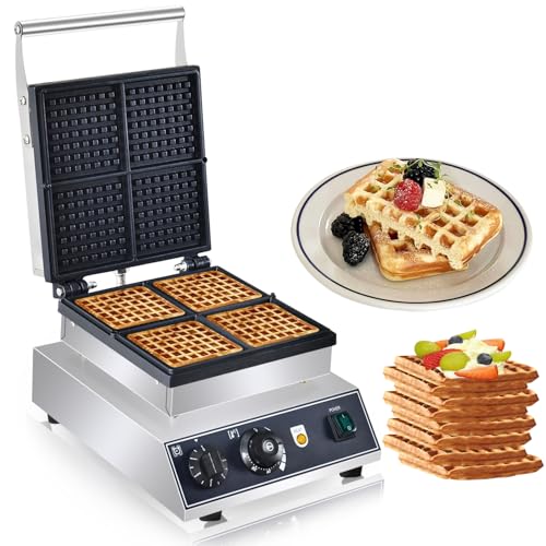 AEYDJXMER 4-Slice Electric Waffle Maker