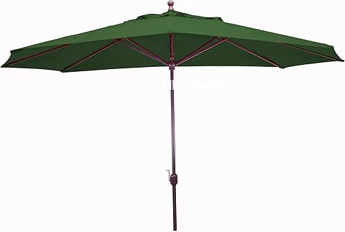 Vista 58 de Sombrilla octagonal de patio con inclinación automática para estante de sol de piscina, marco de aluminio resistente, tela Sunbrella, 98%