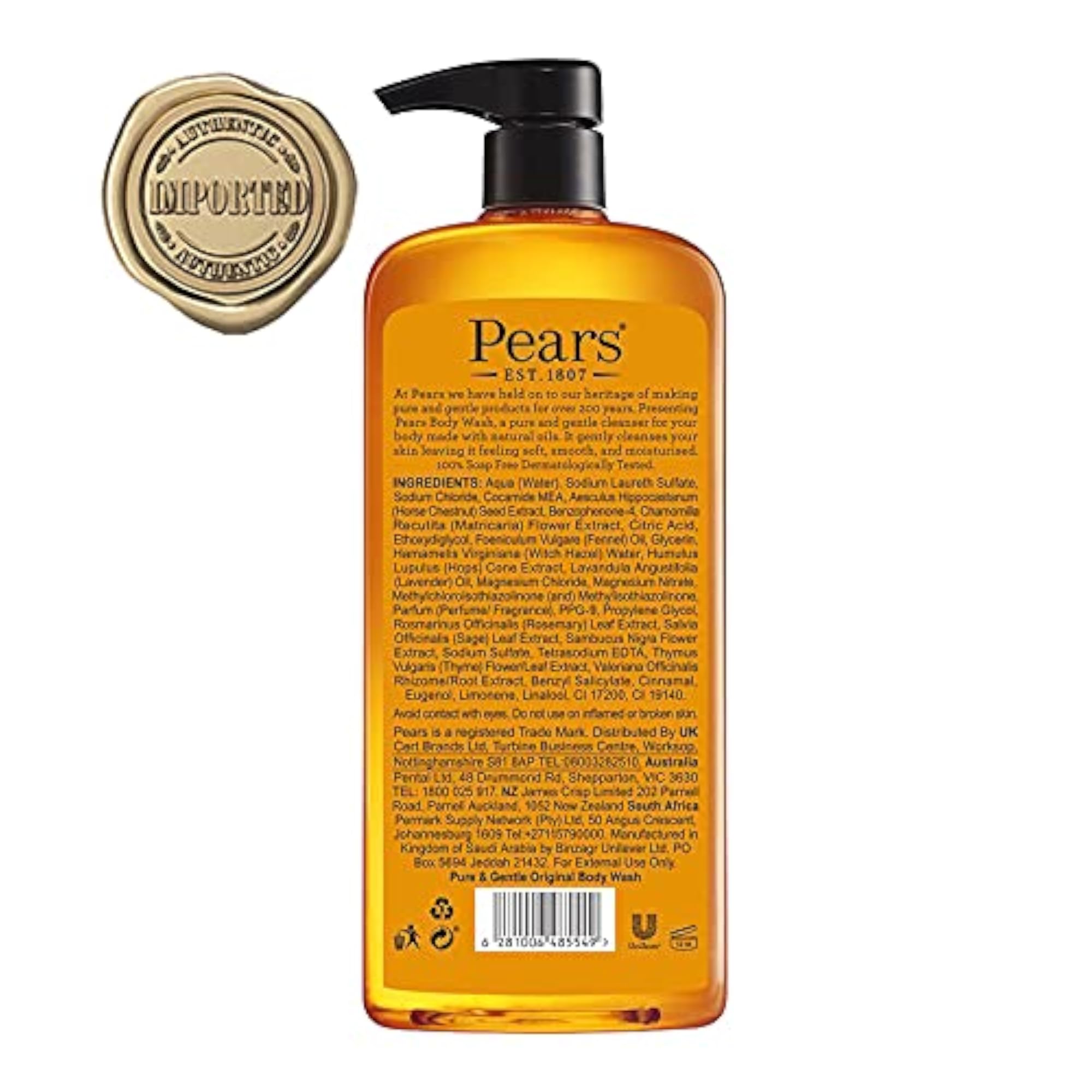 Pure & Gentle Shower Gel with Glycerine, 750ml