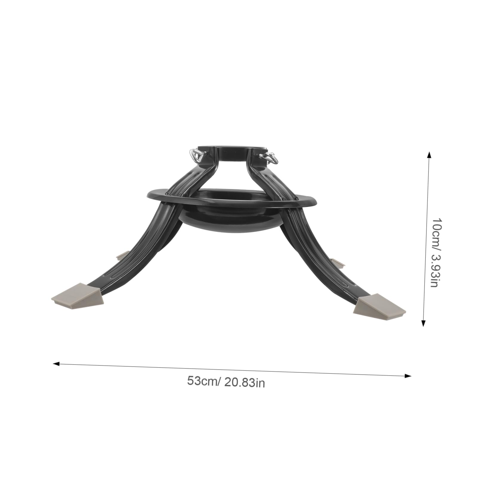 Cabilock Christmas Tree Stand Metal Round Base Holder for Xmas Tree Simple Design for Stable Support for Home Decor and Christmas Party Arrangements