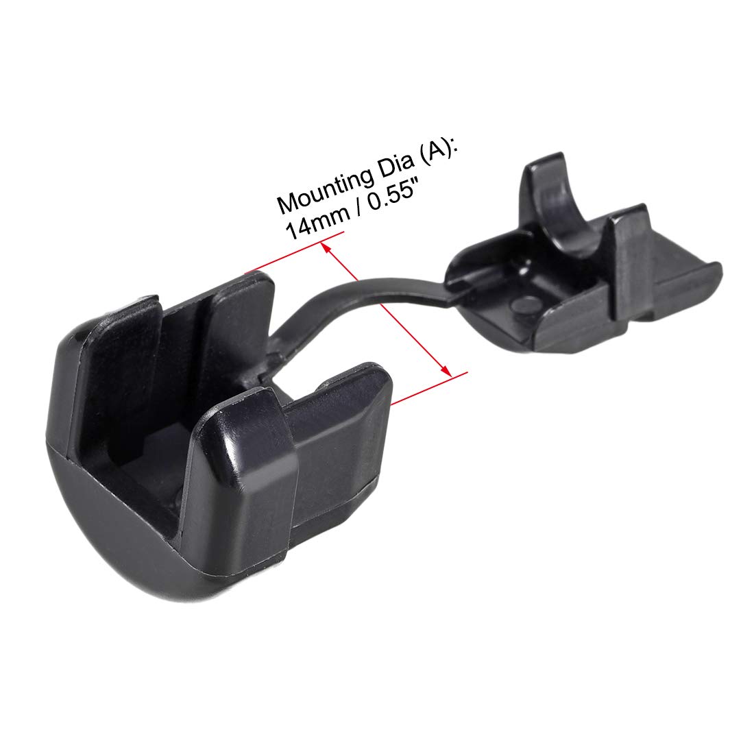 Sourcingmap Round Cable Wire Strain Relief Bush Grommet Black for 8.2mm-9.2mm Wire 10pcs, for 8.2-9.2mm 20pcs-10pcs - Image 2
