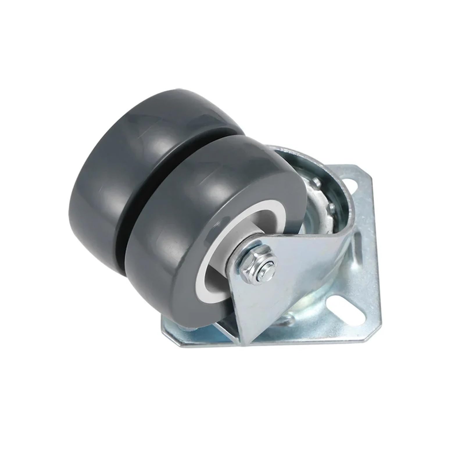 4 Stück/Set Hochleistungs-Lenkrolle mit Doppelrädern | 50 mm mit Bremse for Trolley-Möbelrollen