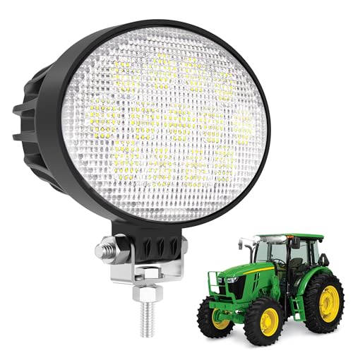 Primelux 5.8 Inch Oval LED Light Bars 2026 Updated 39W 3600Lms High-Output 12-24V LED Tractor Work Lights IP67 Waterproof Led Flood Light for Truck Tractor ATV Vans and Heavy-Duty Equipment (1PCS)