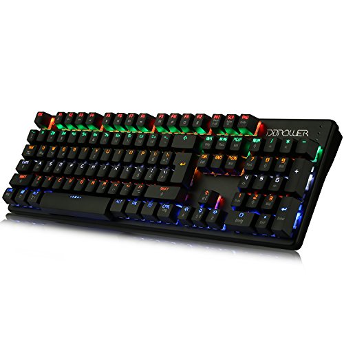 Mechanische Gaming Tastatur, DBPOWER USB Kabel LED Beleuchtet Spiele Keyboard