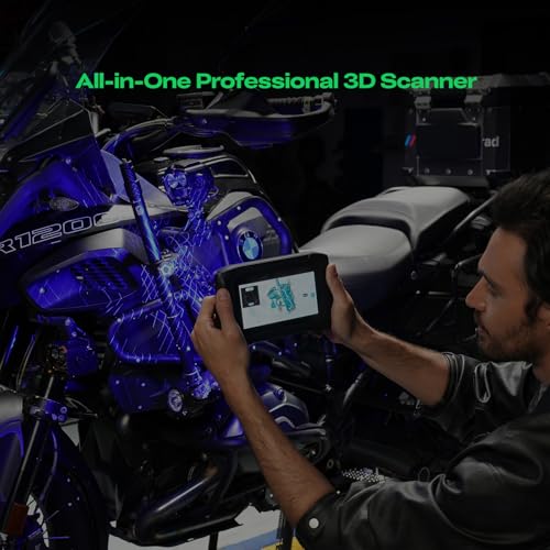 Image of Creality Sermoon P1 3D Scanner with Built-in PC, Wireless Professional CAD /Reverse Engineering to 3D Printing & Art Design, 0.02mm Accuracy, 100FPS Blue Laser Scanning with WiFi 7