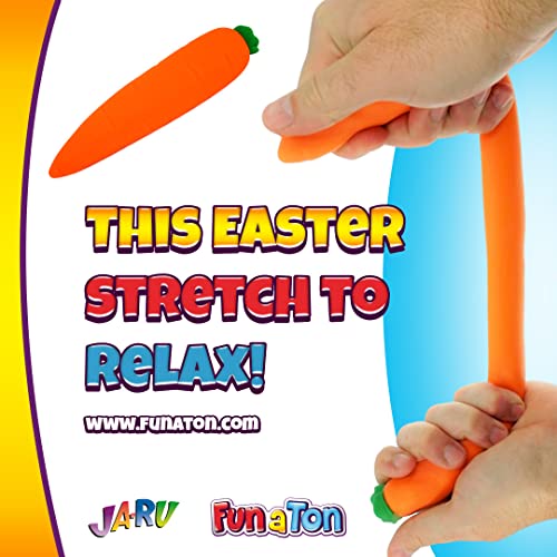 Ja-Ru 3342 3340 5564 Stretchy Banana, Carrot & Hot Dog. Sensory Toys (3 Pack) Stress Relief Toys | Fidget Toys For Kids And Adults. Autism, Therapy Squishy Toys & Party Favors. & Sticker 3340-3342-5564S thumb #4