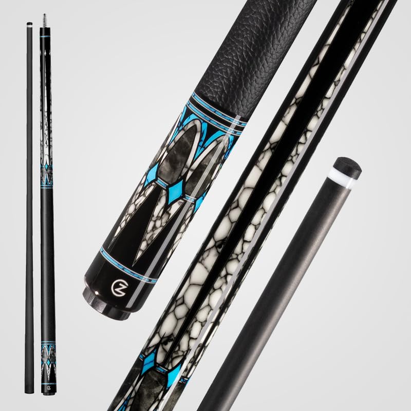 Taco de Billar CUEBOTS Z Wave Carbon Fiber para Principiantes - Primer Taco de Carbono