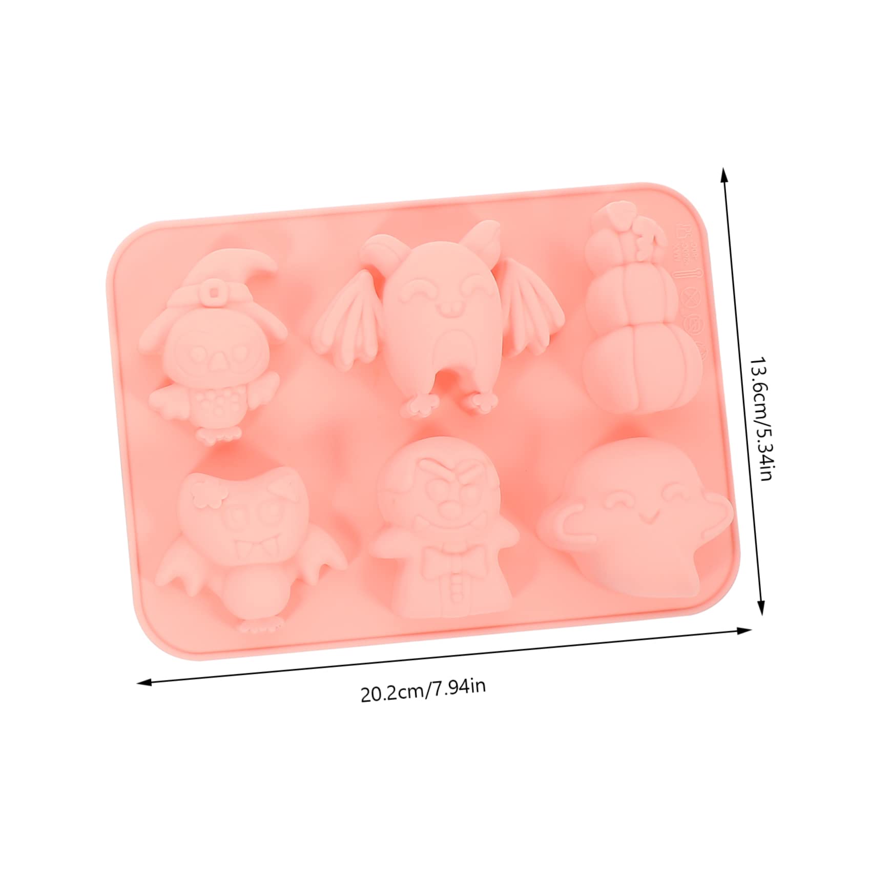 TOPBATHY Lot De 4 Outils De Cuisson Uniques En Silicone Pour Gâteaux Dhalloween Biscuits Fantômes Chocolat Faciles À Nettoyer 2 Pièces X 4