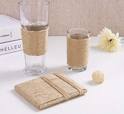 YNK 4 mm Thickness and Strong Jute Multi-Purpose Utility Natural Hemp Ropes | 25 m, Ropes | Pieces 1 2
