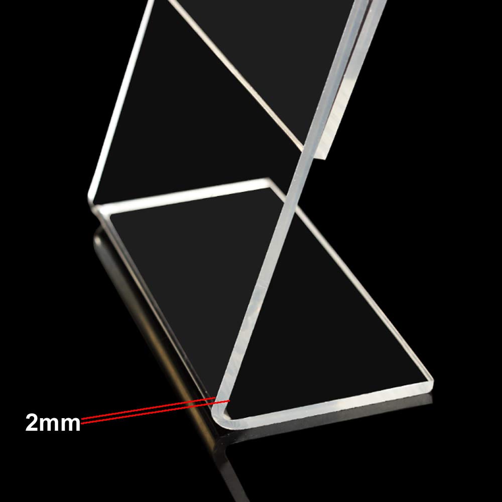 Tuka TKD8200-A3-10x tafel-brochurehouder, 10 stuks, A3, verticaal, reclamedisplay voor menu's, papier, informatie, documenten en andere, 3 mm transparant acryl