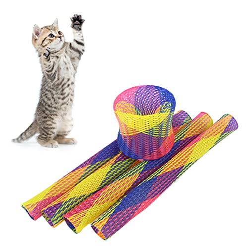 BAOSROY Jouet Chat,Jouet Chaton,Jouet Chat Interieur,Jouet Interactif Chat,Jeu Ressort Spirale,Ressort Jouet Chat,pour Les Morsures de Chat,Jouer avec Le Propriétaire,10PCS