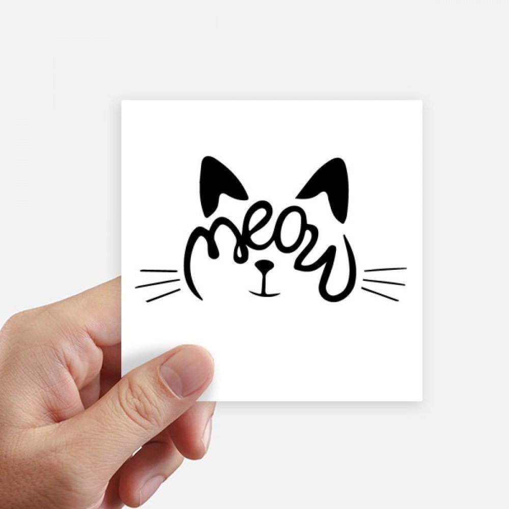 Autocollants chat meow citation pour masquer les rayures de valise et décorer un ordinateur