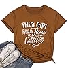 This-Girl-Runs-on-Jesus-and-Coffee-Shirt-Women-Funny-Letter-Print-Coffee-Graphic-Tshirt-Short-Sleeve-Christian-Tee-Tops This Girl Runs on Jesus and Coffee Shirt Women Funny Letter Print Coffee Graphic Tshirt Short Sleeve Christian Tee Tops