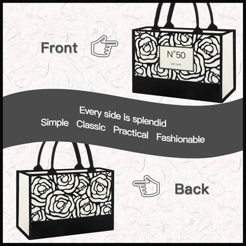 30th/40th/50th/60th/70th/80th Birthday Gifts for Women Her, Birthday Decoration Canvas Tote Bag Present3