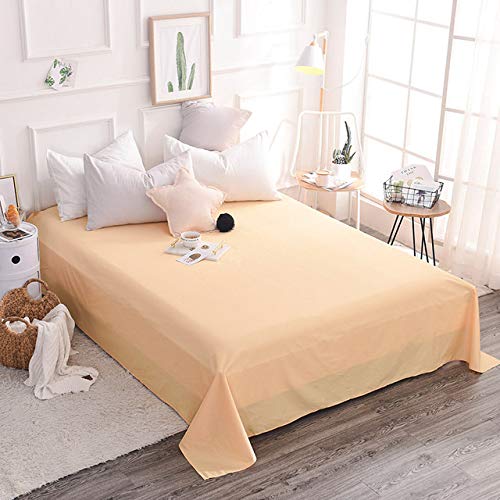 LOOMS & LEAVES 100% SOFT BRUSHED COTTON THERMAL FLANNELETTE FLAT SHEETS IN (CREAM, SINGLE) โ image 1