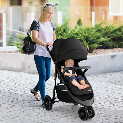 Baby Joy Jogging Stroller, Jogger Travel System With 5-Point Safety Harness thumb #7