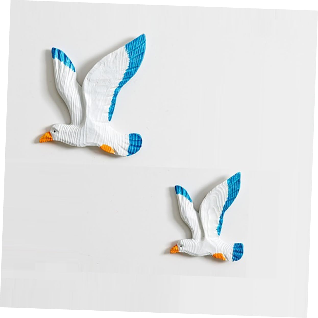 3pezzi Uccelli Appesi in Resina Gabbiani Da Parete in Gabbiani Appesi Per Casa Decorazione Creativa Per Pareti e Soffitti