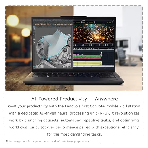 Image of Lenovo ThinkPad P14s Gen 6 Mobile Workstation, AMD Ryzen AI 9 HX PRO-370, 96 GB DDR5 RAM, 2 TB PCIe SSD, 14 inch WUXGA (1920x1200) IPS Display, AMD Radeon 890M, Backlit Keyboard, W11 Pro, Black