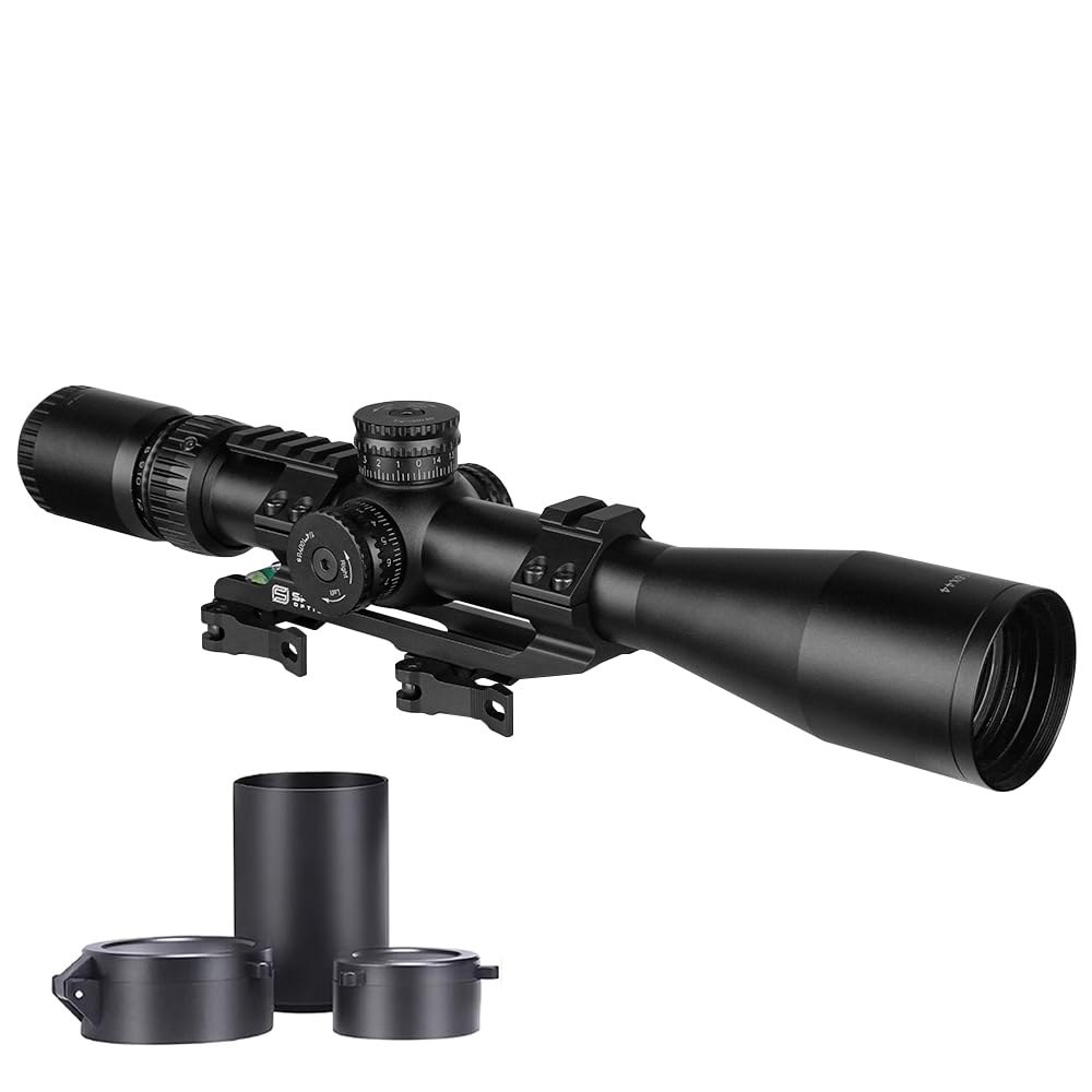 SPINA OPTICS HD 4-16X44 SFP, Tube de 30 mm deuxième Plan Focal Lunette de Chasse Lunette de visée Optique Tactique portée de Fusil Airsoft