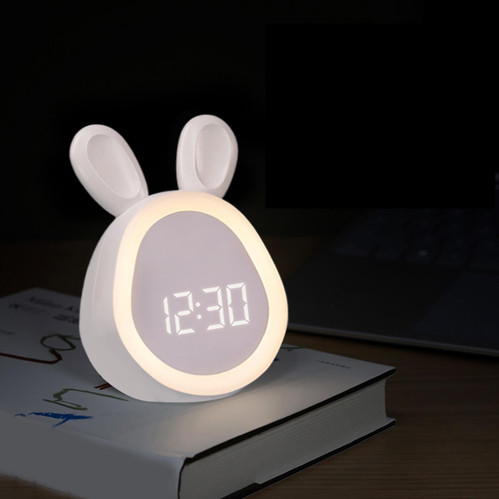 Wecker für Kinder, süßer Wecker - Kinderuhren für Schlafzimmer,Nachtlichtuhr für Kleinkinder, Digitaluhren für Schlafzimmer, USB-Aufladung für Schlafzimmer, Nachttisch