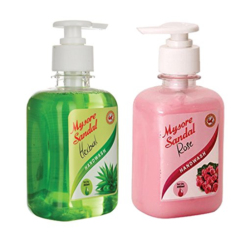 Image of MYSORE SANDAL Rose and Herbal Hand Wash -Combo of 2