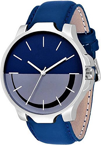 pass pass Denim Blue Color Designer Leather Watch for Mens & Boys (B07DP6FRCS) Amazon Price History, Amazon Price Tracker