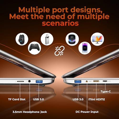 Image of MOONFISH Gaming Laptop Computer 2026, 15.6 Inch Lap Top Pc Window 11 Pro, 16GB RAM 1TB SSD, Core i5 Processor(up to 2.8GHz), Backlit Keyboard, FHD 1920 * 1080, Office 365, Business, Student