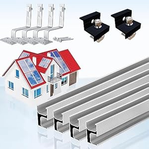 Warmfay Solar Halterung Ziegeldach Set für 1 Module