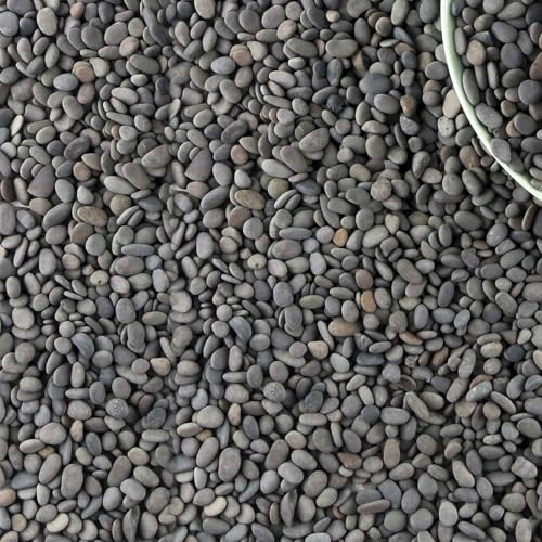 Image of 45lb River Rocks Pebbles for Plants & Succulents, Decorative Outdoor Landscaping Garden Rocks, Natural Small Mexican Beach Pebbles Aquarium Rocks Gravel for Fish Tanks Vase Yard Decor