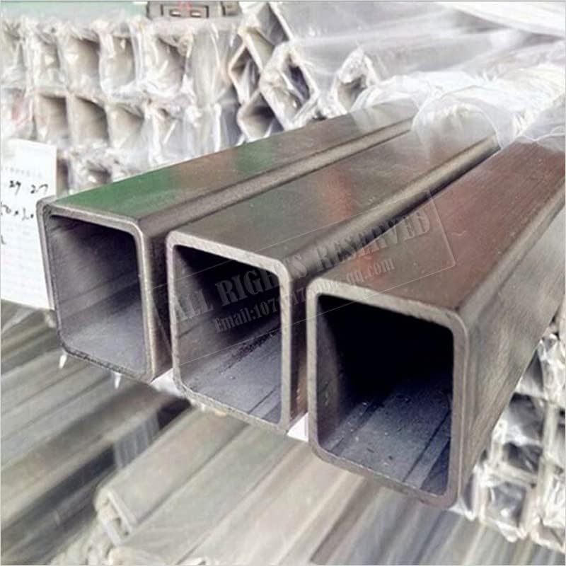 Square Steel Pipe 6mm Rectangular Pipe 7mm Square Steel Pipe 1/4'' (8mmx8mmx1mm, L30cm)