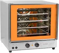 Forno Turbo Elétrico Profissional FETP Laranja 3040W Compacto 4 Assadeiras c/Tecnologia de Rápido Aquecimento - Titã -