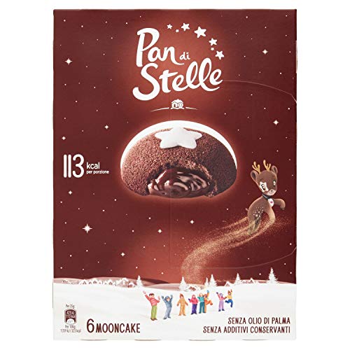Pan di Stelle Mooncake Snack al Cioccolato - 6 Pezzi