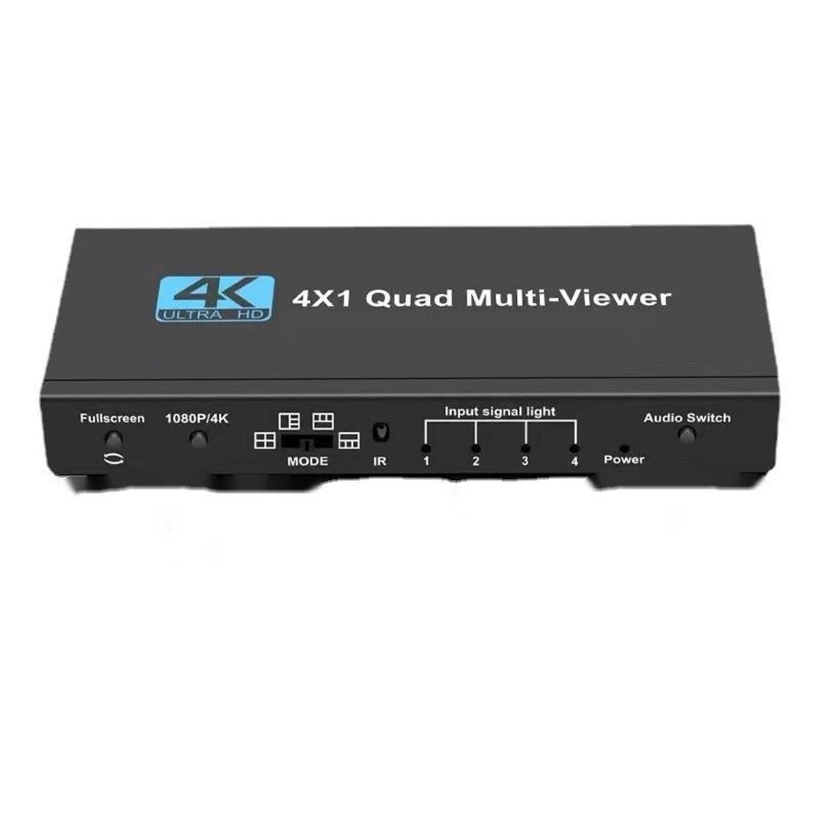 Switcher HDMI multi-viewer 4K 4x1 Quad, splitter in tempo reale, schermo quadruplo senza soluzione di continuità, adattatore switch 4 in 1 out facile da usare