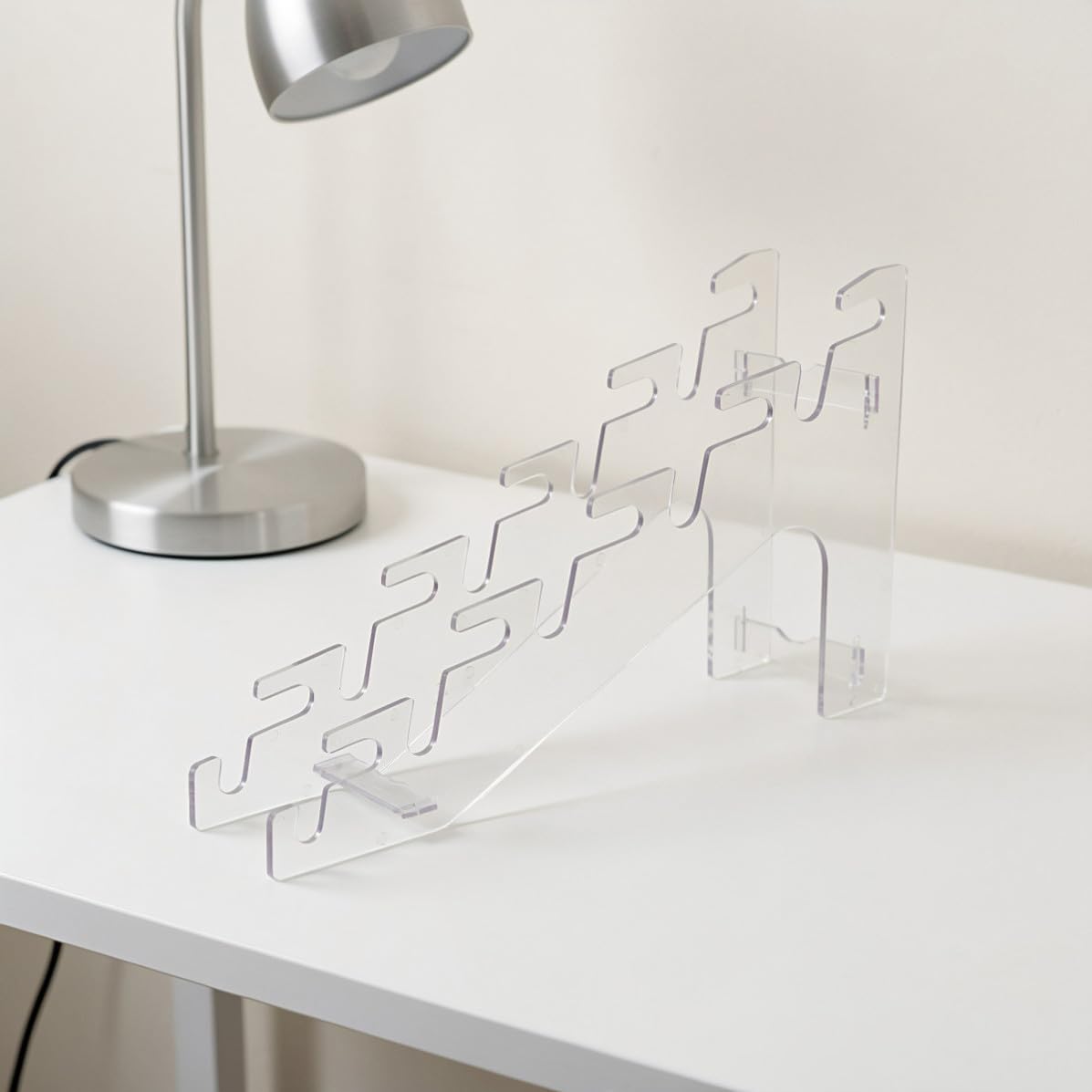 YARNOW Acrylic CD Storage Rack, Upright Organizer 5 Slot
