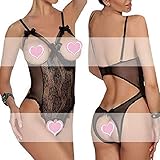 🍀Divertida pieza de lencería, Top holes muestra tus grandes tetas perfectamente, funciona de maravilla sin necesidad de despegar, ¡sexy e hizo que las tetas se vean increíbles!