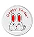 A&T Designs Happy Easter Red White Bunny Rabbit 3