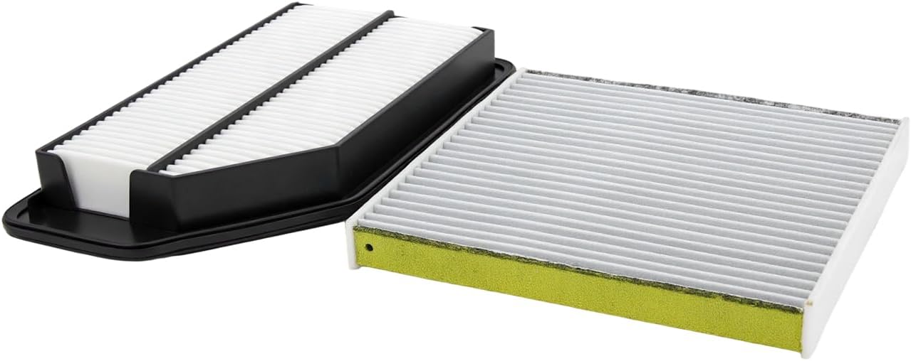 Engine Air Filter and Cabin Air Filter Compatible with Honda Odyssey 2011-2017 with OE Replace 17220RV0A00 CA11042 & 80292-SDA-A01
