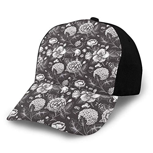 Sporthut Leichte weiche Laufkappe Eleganz der blühenden Blüten Künstlerische Blumen Blumenstrauß Jubiläum