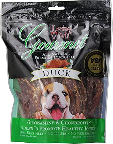 Loving Pets Gourmet All Natural Meat Snack Duck 12 Ounce