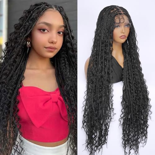 SUPERNOVA Knotless Boho Box Braided Wigs For Black Women 36inch