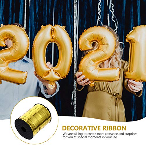 CLISPEED 1 Rolo de Ondulação Da Fita Balão Metálico Fitas Fitas de Rolo de Folha De Papel De Embrulh