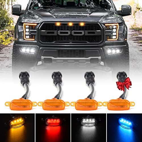 GTYUNKE Amber Grill Lights for 20042019 F150 Raptor
