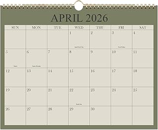 2026-2027 Calendar - Wall Calendar 2026-2027 from April 2026 Until December 2027, 21 Months Calendar with Premium Paper, T...