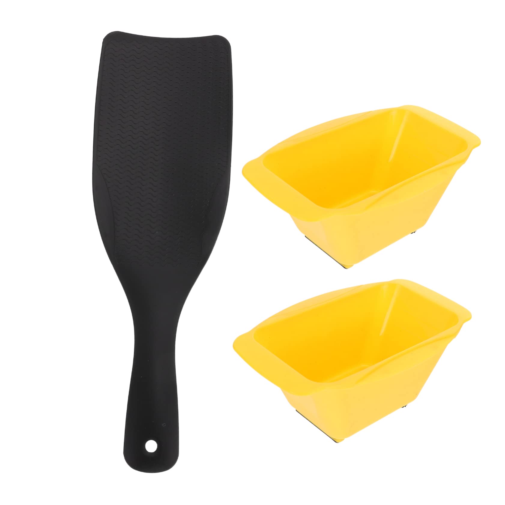 HONMEET 1 Set Hair Coloring Tools Dyeing Hair Hair Dye Highlighting Highlights Bowl Brush Hair Coloring Board Hairdressing Tools Balayage Board Abs Yellow