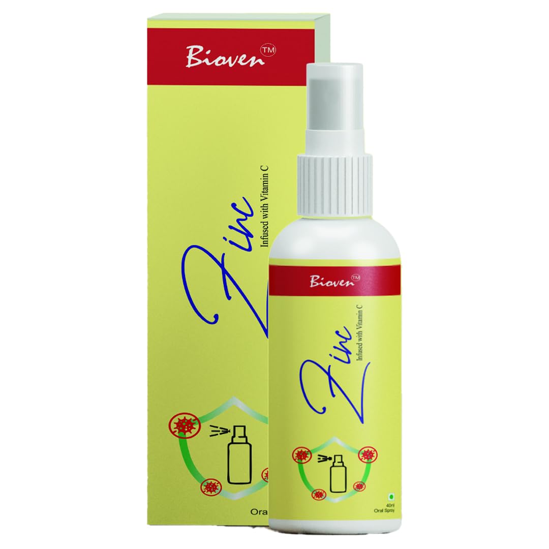 Bioven Zinc Oral Spray Infused with Vit.C | Improves Immune System | Optimal Rapid Absorption | Replenishes Zinc Levels | Maintain Healthy Eyes, Hair, Skin & Nails | Natural Fruit Punch Flavor | Pack of 40mL | (B0D1MKQNS2) Amazon Price History, Amazon Price Tracker