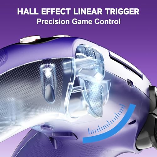 Image of Dinosoo Wireless Controller for PS5 /PlayStation 5 & PC, Bluetooth Gamepad with RGB Lighting, Turbo, Programmable Buttons, 6-Axis Motion Sensor, 3.5mm Audio Jack, 1000mAh Battery