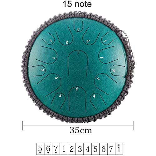 Steel Tongue Drum 13 pulgadas 15 notas con estuche y mazas miniatura 2