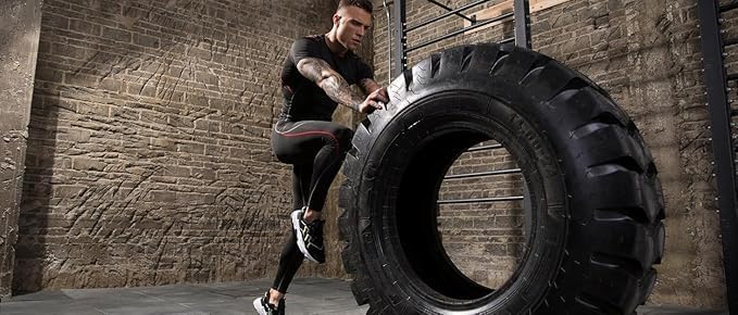 Image of NEVER QUIT Men's Compression Sports T-Shirt | Stretchable Dry Fit Gym Wear for Running, Workout & Training | Quick Dry Base Layer Top
