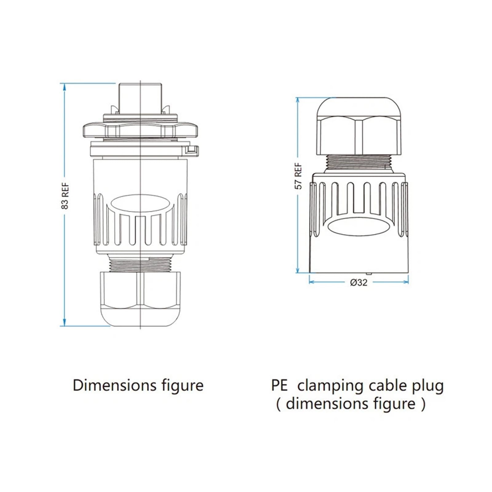 Connettore Ethernet circolare RJ45 e presa for esterni impermeabile IP67